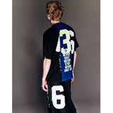 HANDCRAFTED TEE - BLACK/BLUE