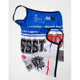BLUE/GREY FLAG TOP