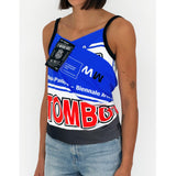 TOP-DRAPEAU BLEU/GRIS