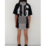 HANDCRAFTED TEE - NOIR/GRIS