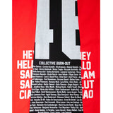 HANDCRAFTED TEE - ROUGE/NOIR
