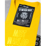 HANDCRAFTED TEE - GREY/YELLOW