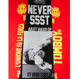 HANDCRAFTED TEE - ROUGE/NOIR