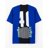 HANDCRAFTED TEE - BLUE/BLACK